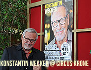 Konstantin Wecker: Zum 70. Geburtstag eine große Tournee. "Poesie und Widerstand" am 31. Mai, 1. und 2. Juni, 21. Juli 2017 im Circus Krone  (©Foto. OHG)